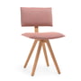 Magis - Trave Chaise, frêne avec finition en bois de chêne / rose menthe (tissu Rubelli Fabthirty+ 47)