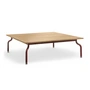 Magis - South Table de jardin basse, 120 x 120 cm, teck / bordeaux