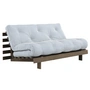 Karup Design - Roots Canapé-lit, 160 x 200 cm, pin brun carbone / beach blue