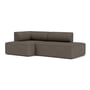 Audo - Eave 96 Canapé 2 places, configuration 7, Bouclé 16, gris foncé