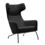 Softline - Havana Fauteuil à oreilles, structure noire / feutre anthracite (610)