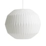 Hay - Nelson Angled Sphere Bubble Lampe à suspendre L, blanc cassé