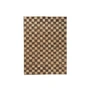 Ferm Living - Check Tapis laine-jute, 140 x 200 cm, coffee / natural