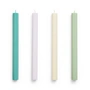 HAY - Hexagon Bougies H 24 cm, fresh (set de 4)