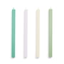 Hay - Square Bougies H 24 cm, fresh (set de 4)