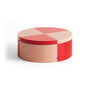 Hay - Tin Container rond, rouge / soft pink