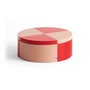 HAY - Tin Container rond, rouge / soft pink