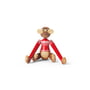 Kay Bojesen - Singe en bois, Christmas Jumper 2024, mini, bois de limba / teck / rouge