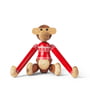 Kay Bojesen - Singe en bois, Christmas Jumper 2024, petit, bois de limba / teck/ rouge