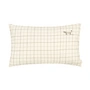 Nobodinoz - L1N0 Coussin, 50 x 30 cm, natural grid (brodé)