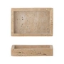 Bloomingville - Plateau Majsa, 15 x 2,5 x 10 cm, travertin naturel