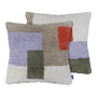 Mette Ditmer - Brick taie d'oreiller, brodée, 50 x 50 cm, dark olive