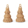 ferm Living - Boules de cloches tressées, naturel (set de 2)