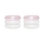 Design Letters - Bubble Porte-bougies à réchaud, rose / milky white (lot de 2)