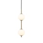 Umage - Audrey 2 LED Suspension, laiton / verre opale