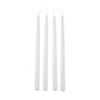 Broste Copenhagen - Smooth Bougie, H 38 cm, blanc (set de 4)