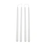 Broste Copenhagen - Smooth Bougie, H 38 cm, blanc (set de 4)