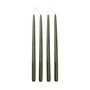 Broste Copenhagen - Smooth Bougie, H 38 cm, vert (set de 4)