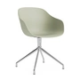 HAY - About A Chair AAC 220, aluminium poli / pastel green 2. 0 (patins en plastique)