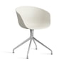 Hay - About A Chair AAC 20, aluminium poli / melange cream 2. 0 (patins en feutre)