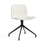HAY - About A Chair AAC 10, noir / melange cream 2. 0 (patins en feutre)