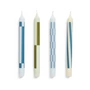 HAY - Pattern Bougies à tige, H 24 cm, green / blue (set de 4)