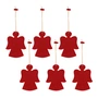 HEY-SIGN - Pendentif ange, rouge (set de 6)