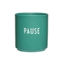 Design Letters - AJ Favourite Tasse en porcelaine, Pause / antique green