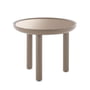 Kartell - K-Top table d'appoint, H 50 cm / Ø 60 cm, miroir bronze / gris tourterelle