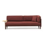 Vitra - Anagram canapé modulaire flexible, 226,5 x 95 cm, incl. 2 coussins, bordeaux foncé / dark red melange (Cento 12) + tablette adaptable