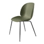 Gubi - Beetle Dining Chair, Conic Base noir / fern green