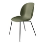 Gubi - Beetle Dining Chair, Conic Base noir / fern green