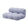OUT Objekte unserer Tage - Canapé Sander Loveseat, bleu lilas (Vidar 4 0723 by Kvadrat)