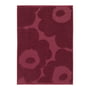 Marimekko - Unikko Solid Serviette de bain, 50 x 70 cm, bourgogne