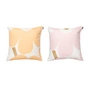 Marimekko - Unikko Taie d'oreiller, 50 x 50 cm, blanc / light pink / abricot / or (lot de 2)