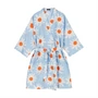 Marimekko - Rakastaa ei rakasta Robe de chambre S, bleu clair / blanc cassé / orange