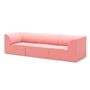 OUT Objets de nos jours - Weber 02 Canapé 3 places, rose (Vidar 4 0622 by Kvadrat)