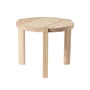 FDB Møbler - D108 Ragnesminde Table basse, Ø 48 cm, naturel