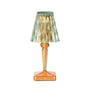 Kartell - Battery Lampe de table à accu H 26 cm, menthe / orange pastel