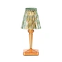 Kartell - Battery Lampe de table à accu H 30 cm, menthe / orange pastel