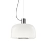 Flos - Bellhop Glass Lampe à suspendre, bright aluminium