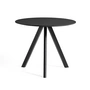 HAY - Copenhague CPH20 2. 0 Table Ø 90 cm, noir / linoléum noir