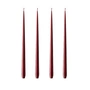 ester & erik - Bougie pointue, 24 cm, No. 44/2, deep wine / matt (set de 4)