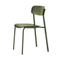 Thonet - S 243 chaise, vert olive (RAL 6003) / hêtre teinté vert olive (selon RAL 6003) / rivets noirs