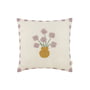 Nobodinoz - Vibes Coussin 40 x 40 cm, fleurs, lilas