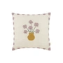 Nobodinoz - Vibes Coussin 40 x 40 cm, fleurs, lilas
