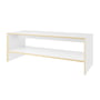 Müller Small Living - Bridge Two Banc avec tablette, blanc