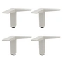 Müller Small Living - Vertiko Pieds, réglables en hauteur, blanc (lot de 4)
