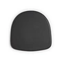HAY - Coussin d'assise pour chaise AAC avec accoudoirs, cuir noir (Scozia)