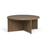 Northern - Cling Table basse, Ø 90 x H 38 cm, chêne fumé